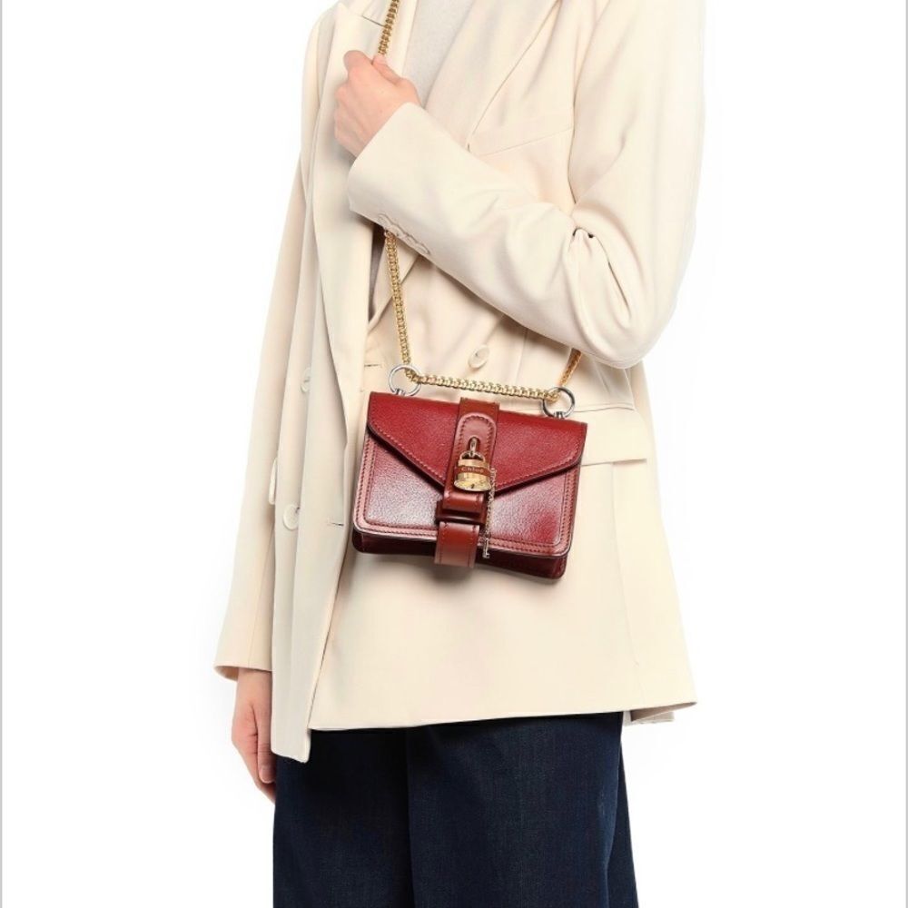 Chloé ABY Chain Mini Leather Shoulder Bag - Picture 3 of 15